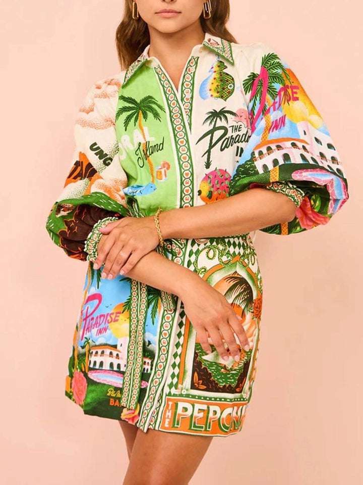 Marisol Jungle Print Maxikleid