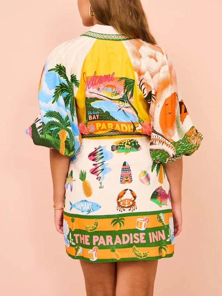 Marisol Jungle Print Maxikleid