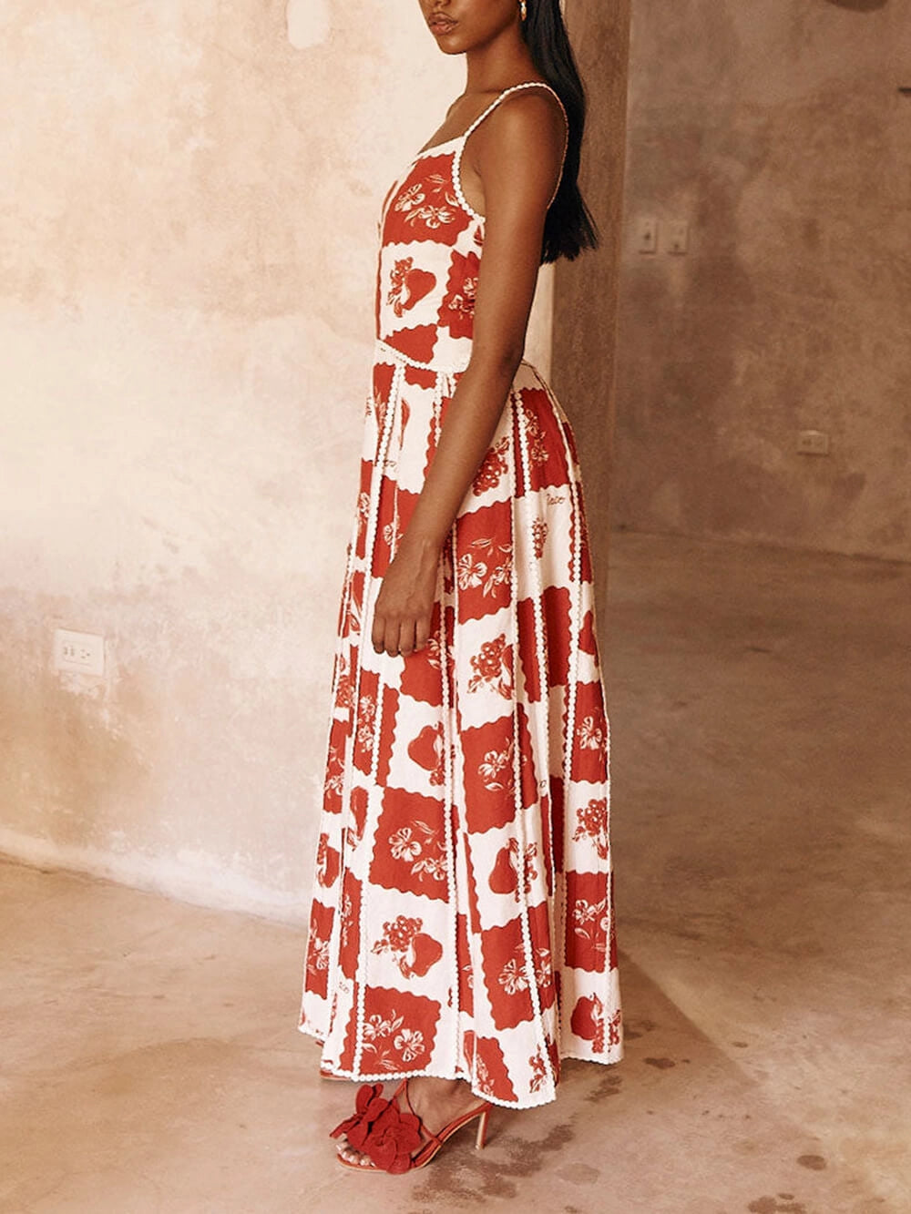 Livia Floral Print Maxikleid