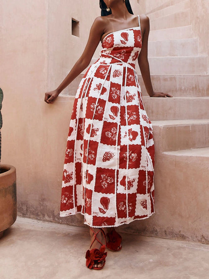 Livia Floral Print Maxikleid
