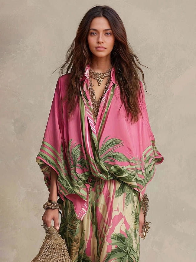 Pink Palm Zweiteiler