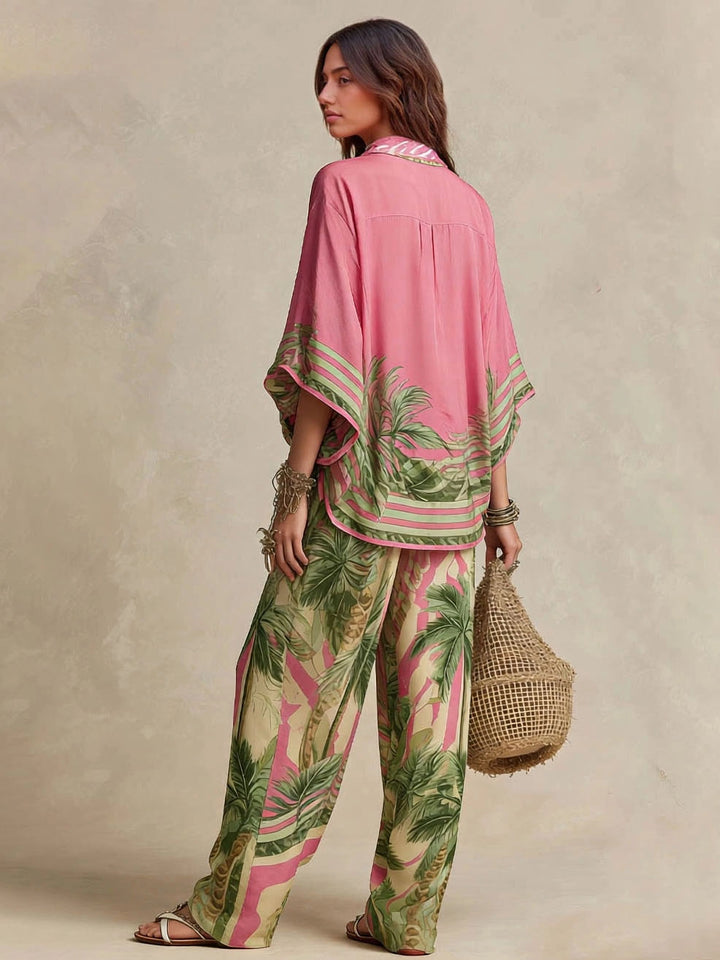 Pink Palm Zweiteiler
