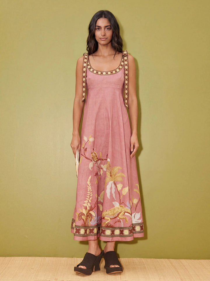 1 Amara Print Maxikleid