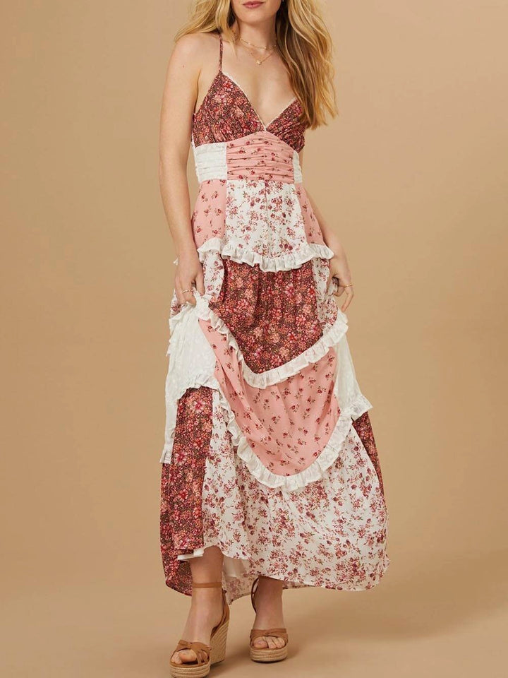 Fiorella Paradise Print Maxikleid