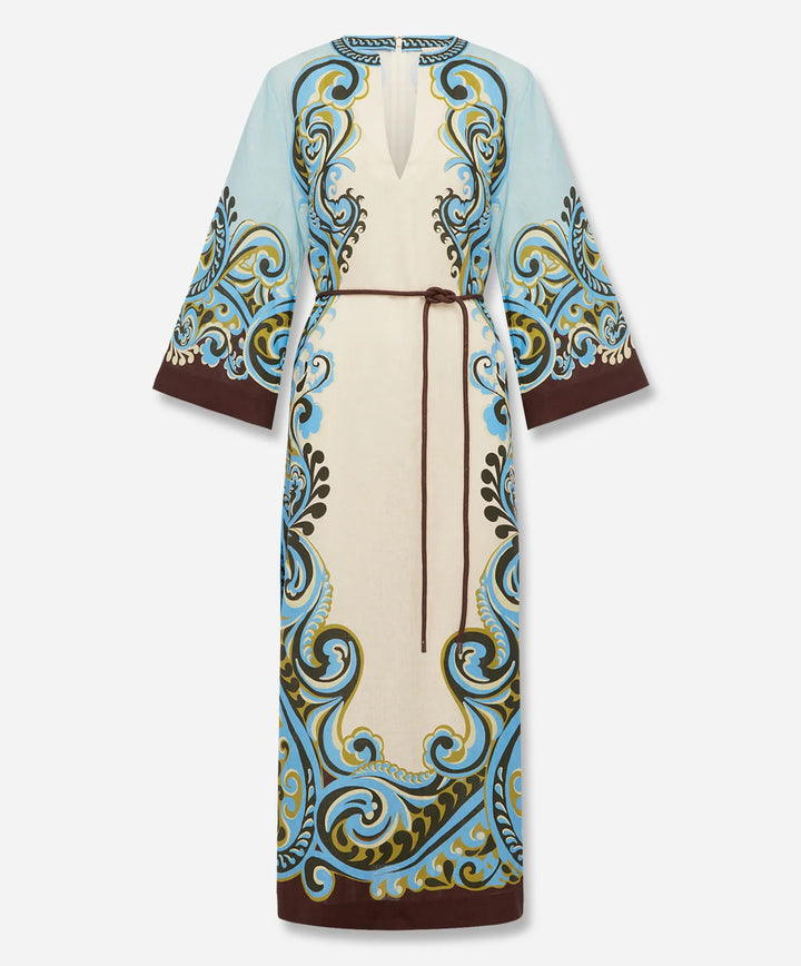 Natalia Print Maxikleid