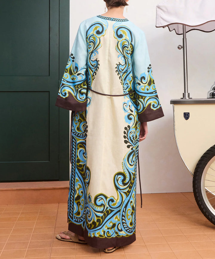Natalia Print Maxikleid