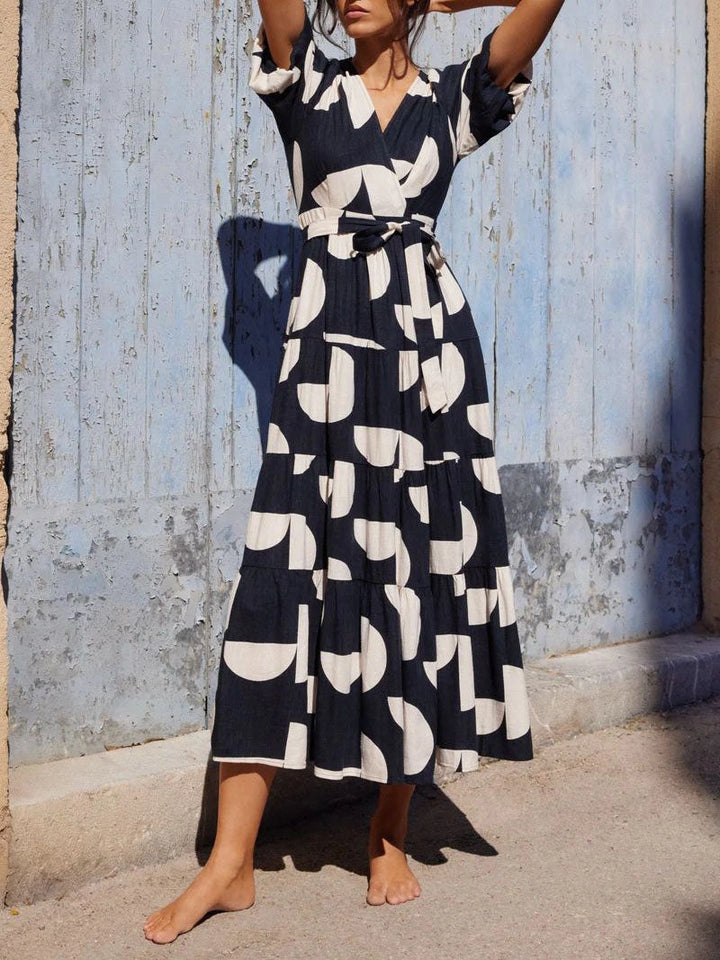 Anna Polka Dot Maxikleid