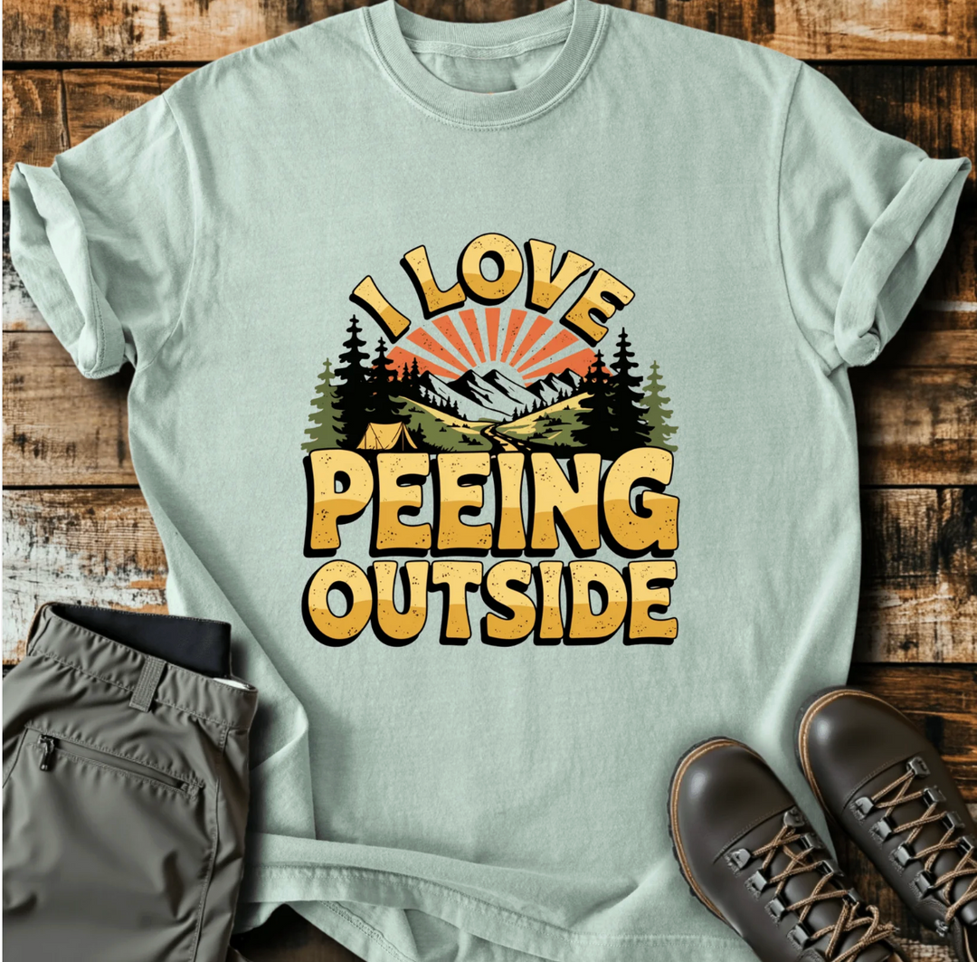 Peeing Outside - T-Shirt
