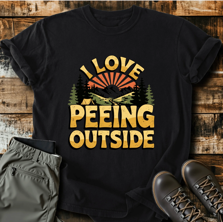 Peeing Outside - T-Shirt