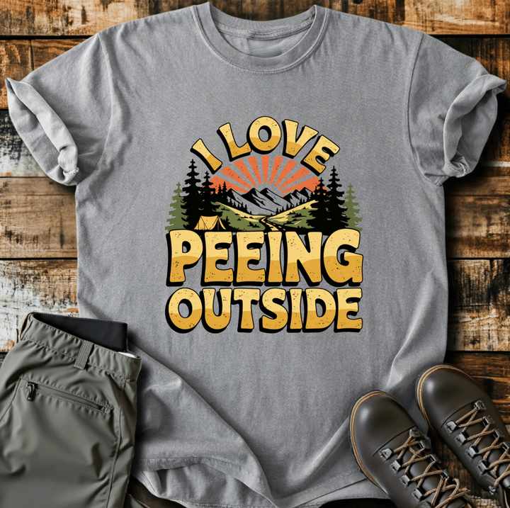 Peeing Outside - T-Shirt