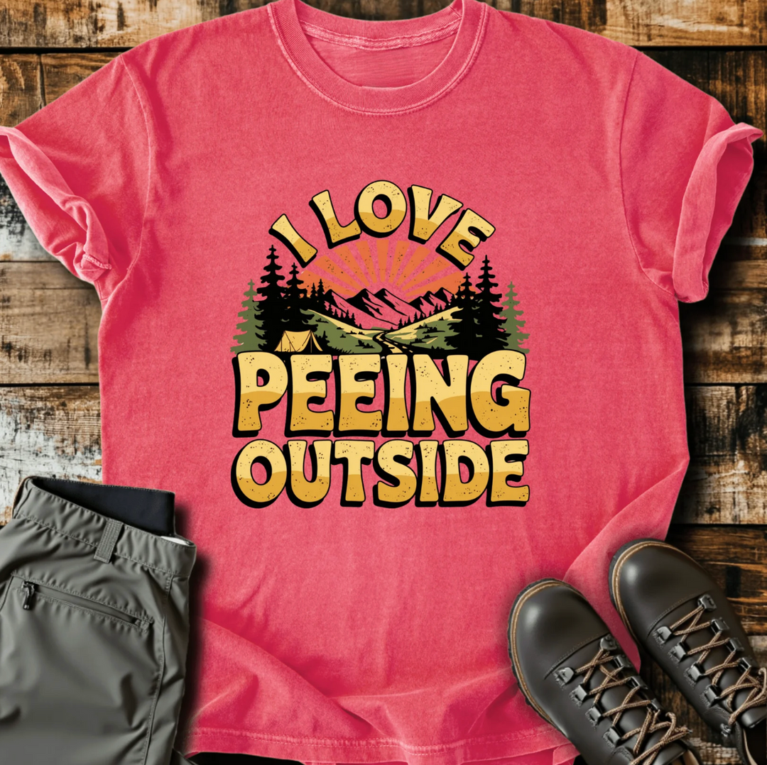 Peeing Outside - T-Shirt