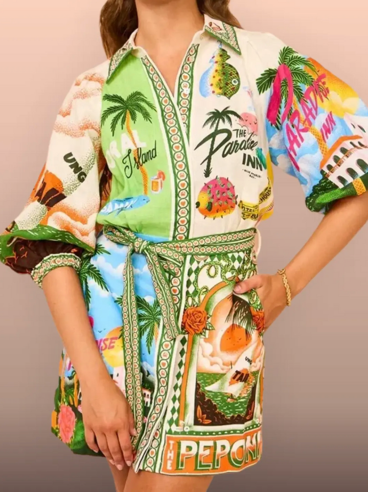 Afina - Kleid mit Print