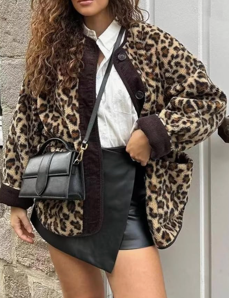 Leopard - Fleece Jacke