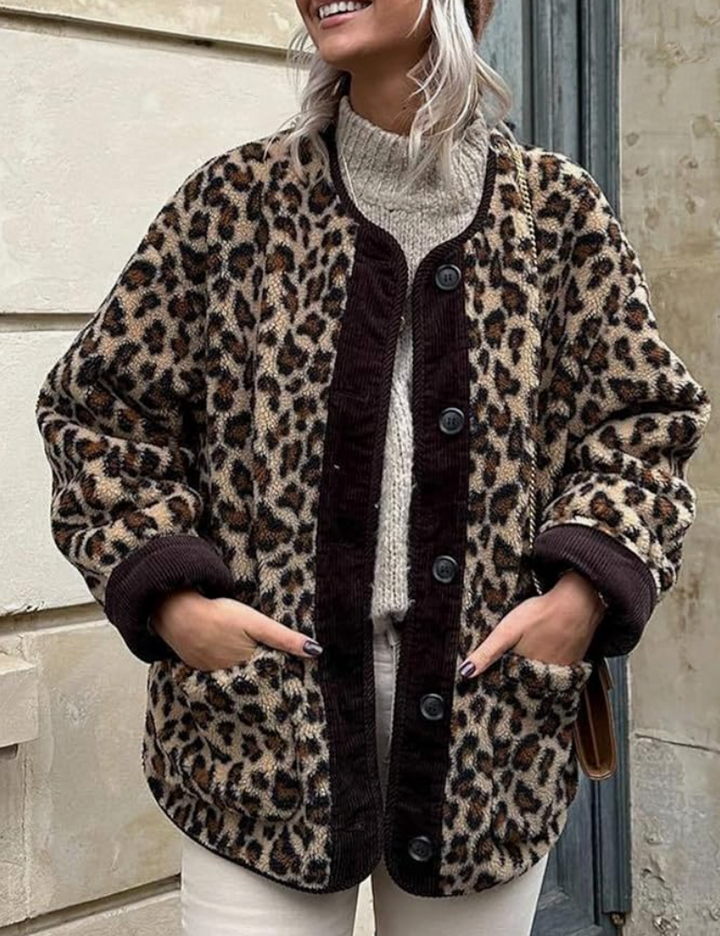 Leopard - Fleece Jacke