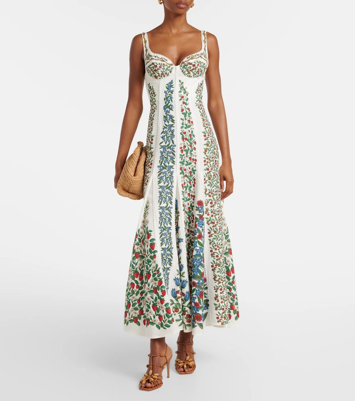 Mariolle Print Maxikleid