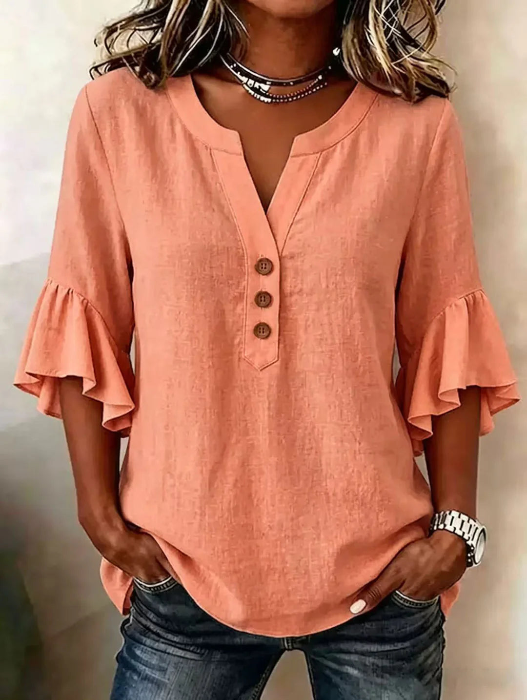 1 Aria Leinen Bluse