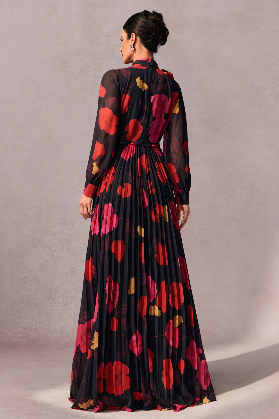 Adela Maxikleid mit abnehmbarem Schal