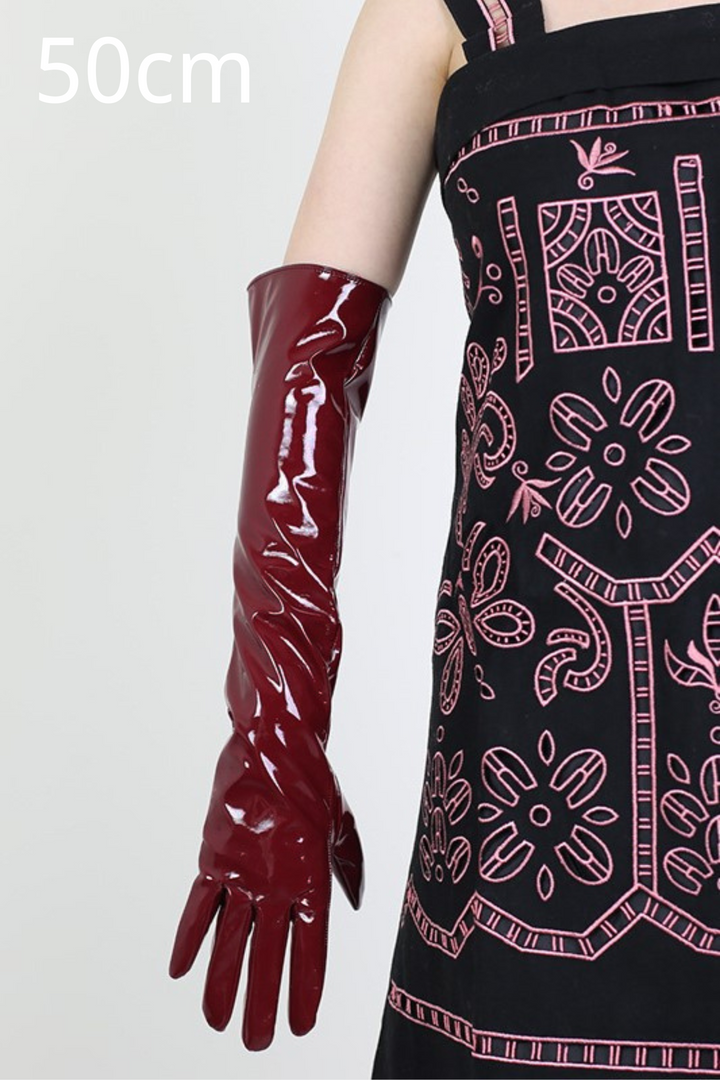 Alison elegante PU Lederhandschuhe – KYMA