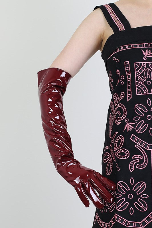 Alison elegante PU Lederhandschuhe – KYMA