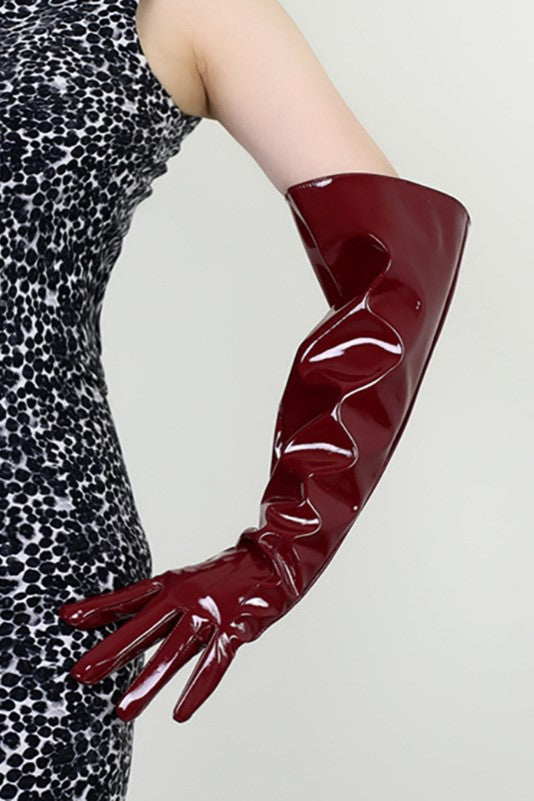 Alison elegante PU Lederhandschuhe – KYMA