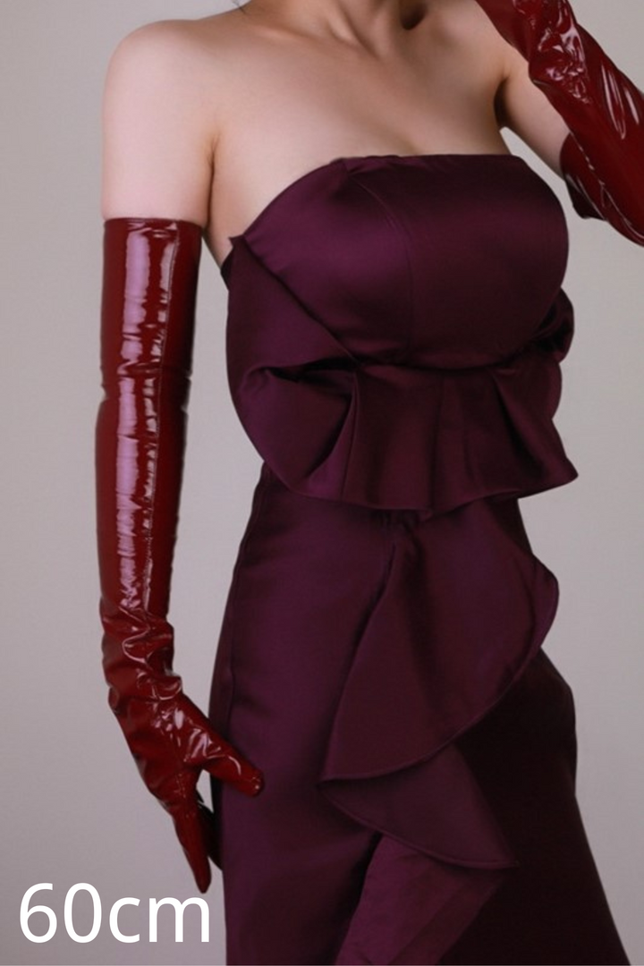 Alison elegante PU Lederhandschuhe – KYMA
