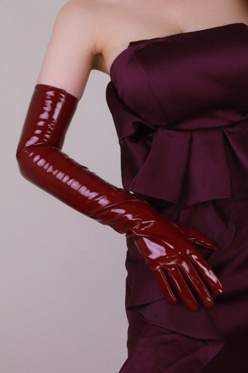 Alison elegante PU Lederhandschuhe – KYMA