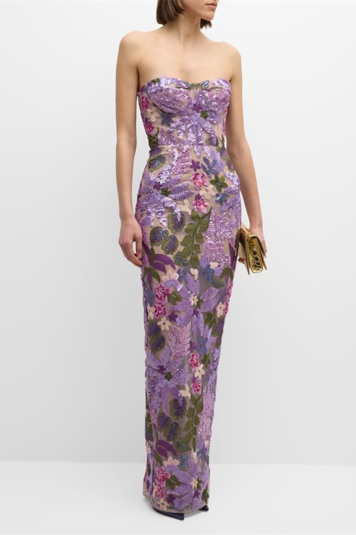 Aurora Maxikleid, Detail des Ausschnitts - KYMA