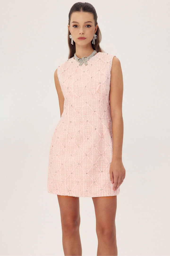 Cynthia Kristall-Tweed-Minikleid - KYMA