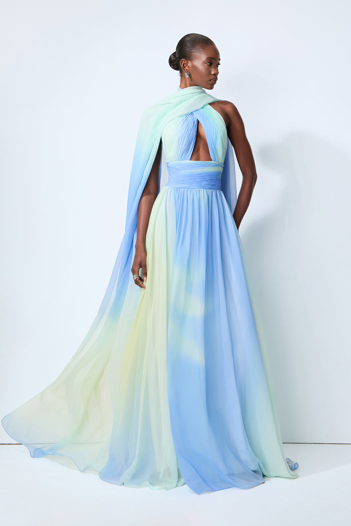 Maxikleid mit Ombré-Effekt