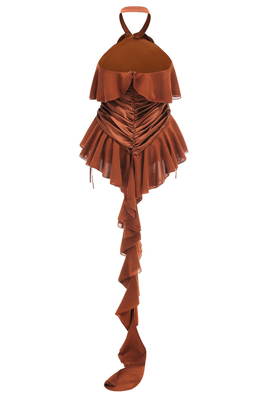 Elena Neckholder-Body mit Rüschen mit Schmuck – KYMA