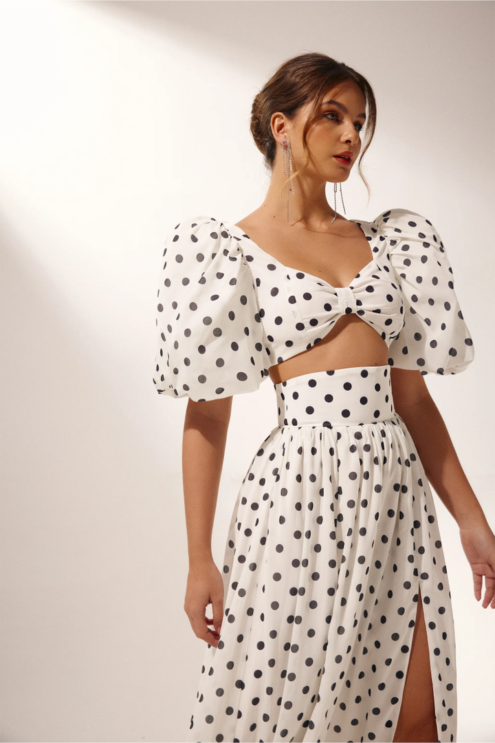 Ellie Polka Dot Rock-Set Gelegenheit Resort