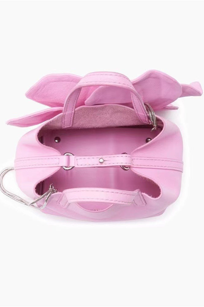 Florale PU-Leder Handtasche offene Ansicht - KYMA