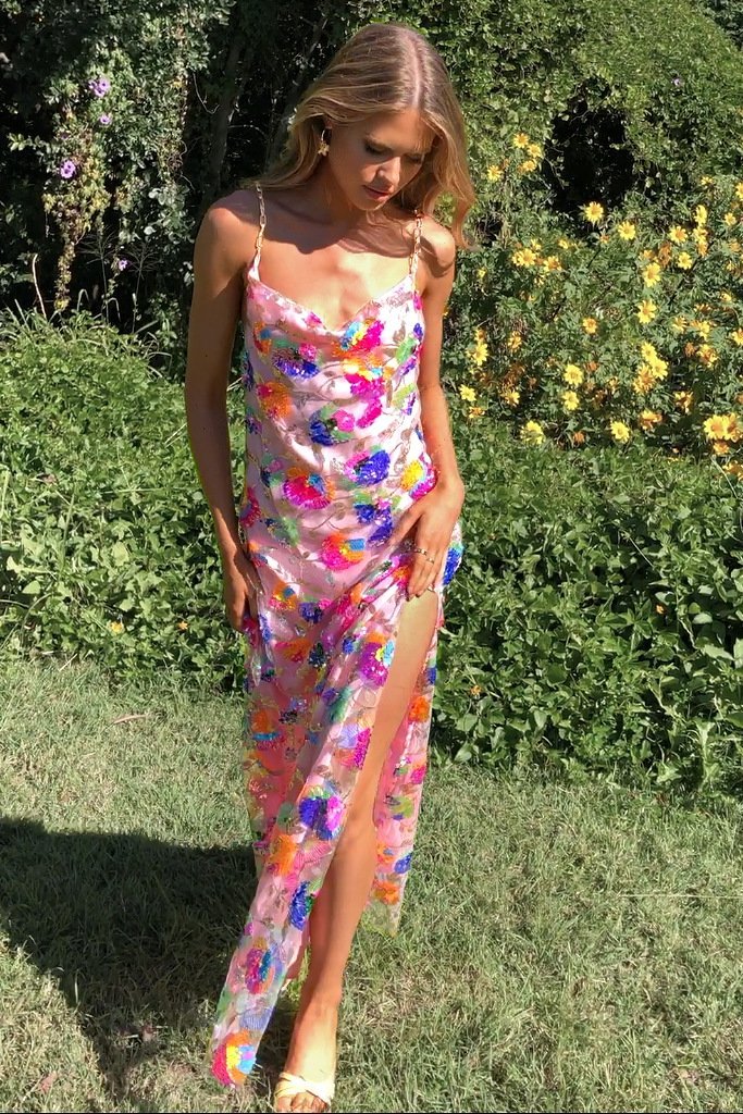 Fanny Paillettenkleid grün - KYMA