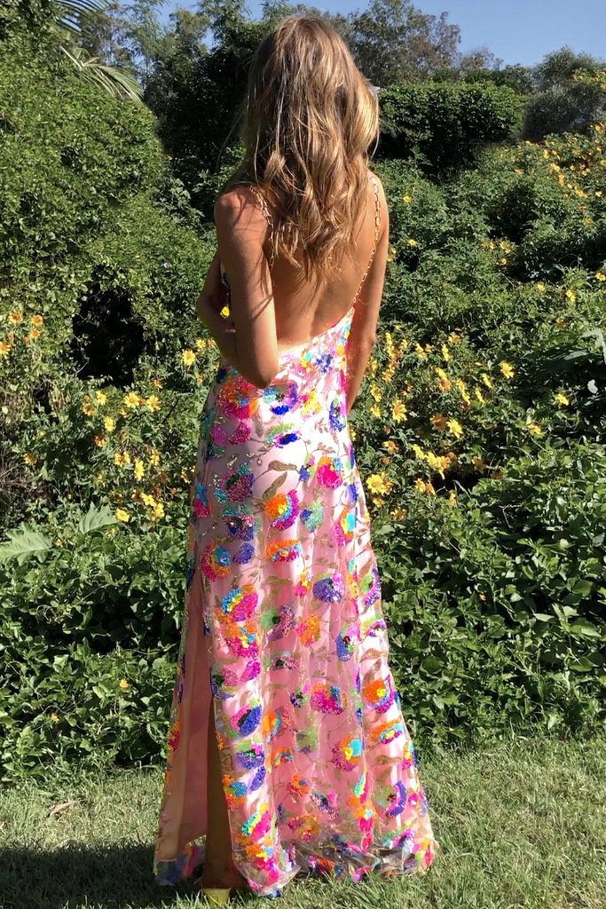 Fanny Paillettenkleid champagner - KYMA