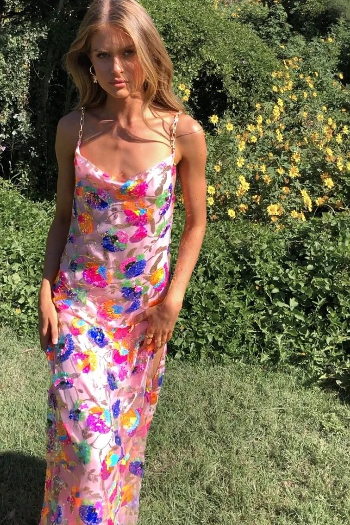 Fanny Paillettenkleid smaragdgrün - KYMA