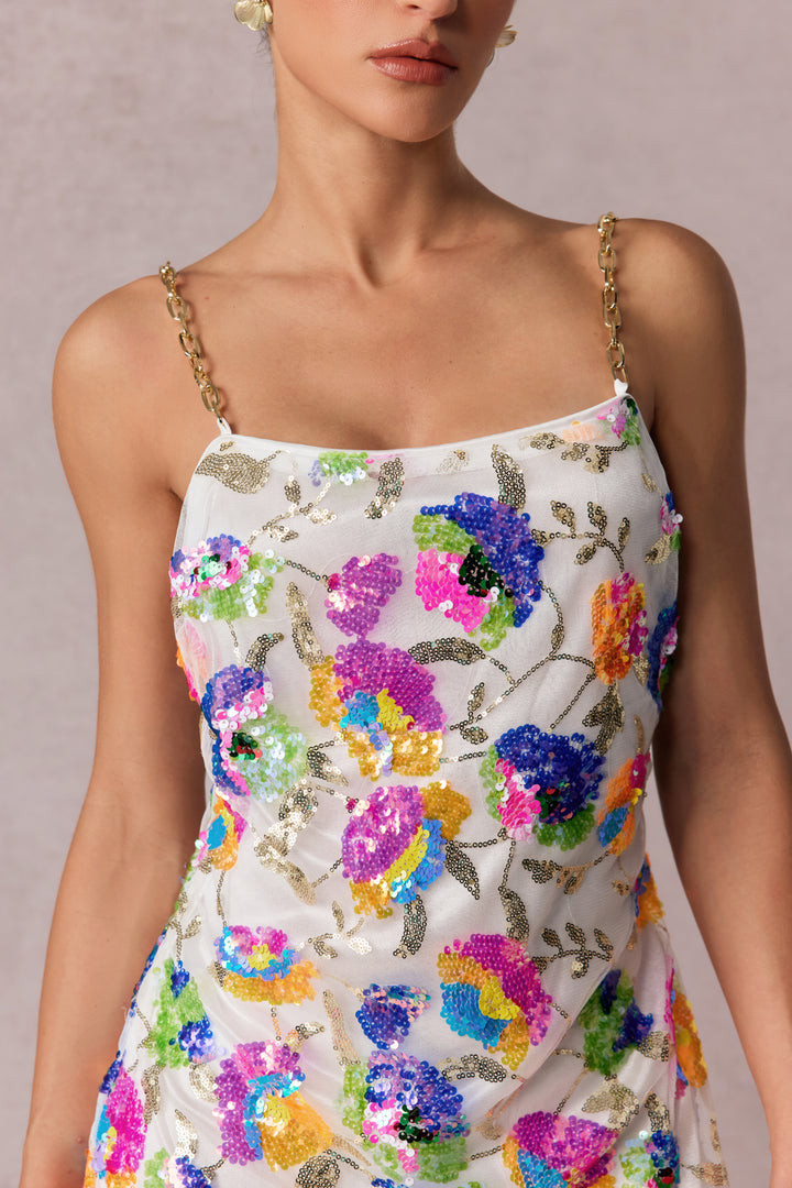 Fanny Paillettenkleid smaragdgrün - KYMA