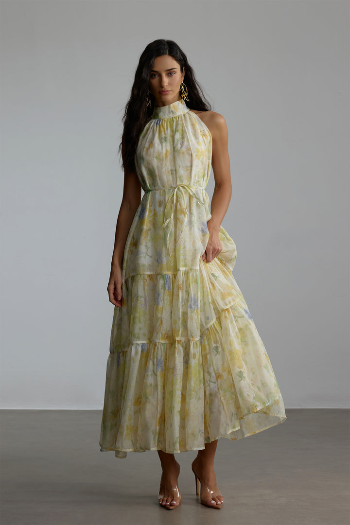 Fiona Ärmelloses Maxikleid mit Blumenmuster - KYMA