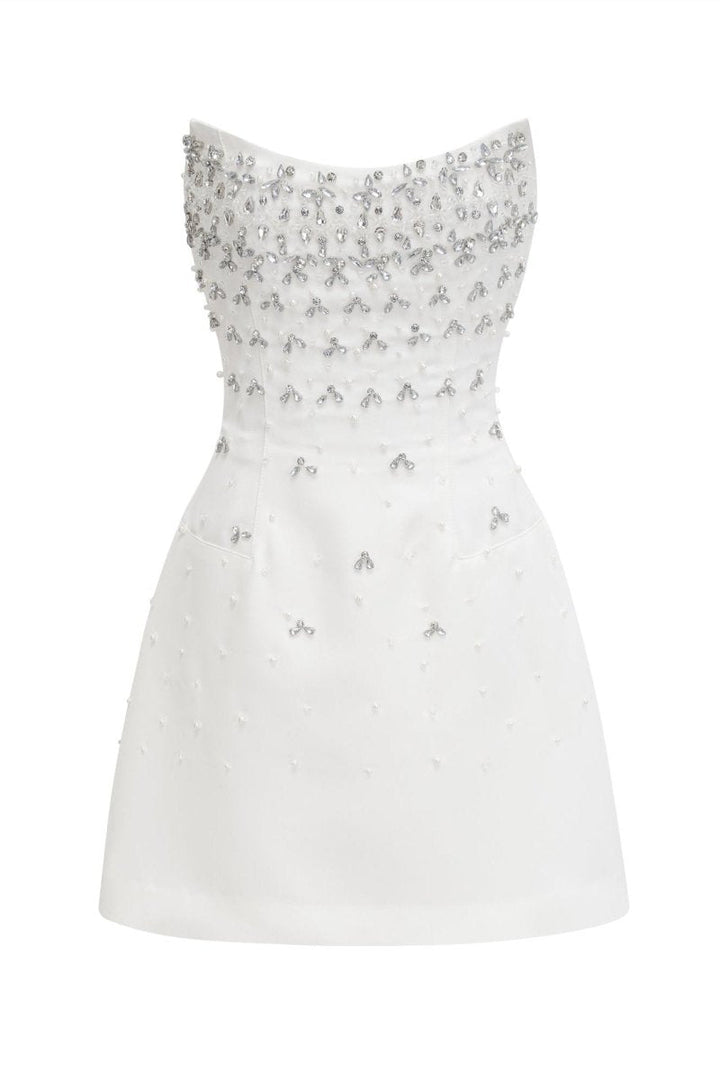 Frances Kristallverziertes Ärmelloses Minikleid mit Accessoires - KYMA