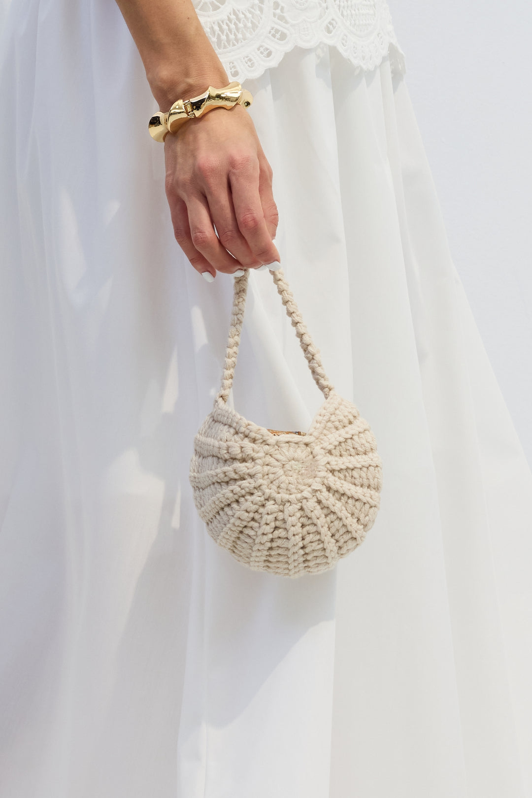 Gehäkelte Muschel-Handtasche - KYMA