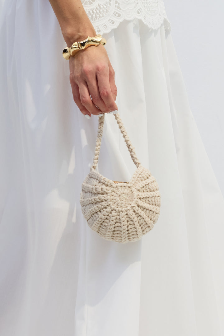 Gehäkelte Muschel-Handtasche - KYMA