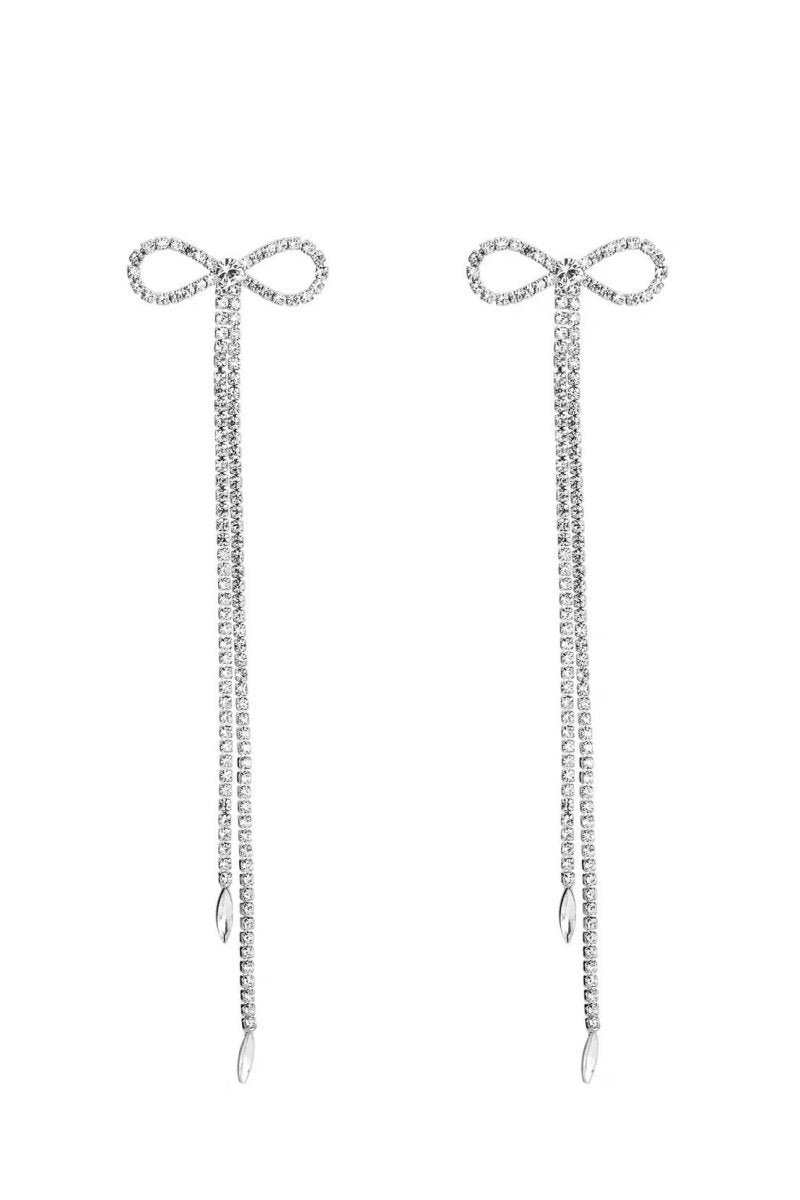 Diamante Bowknot Quasten-Ohrringe - KYMA - Gesamtansicht