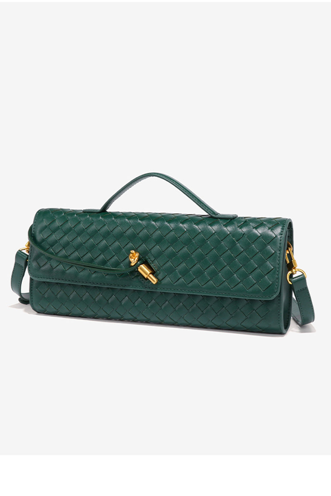 Nahaufnahme Verschluss gewebte Clutch - KYMA
