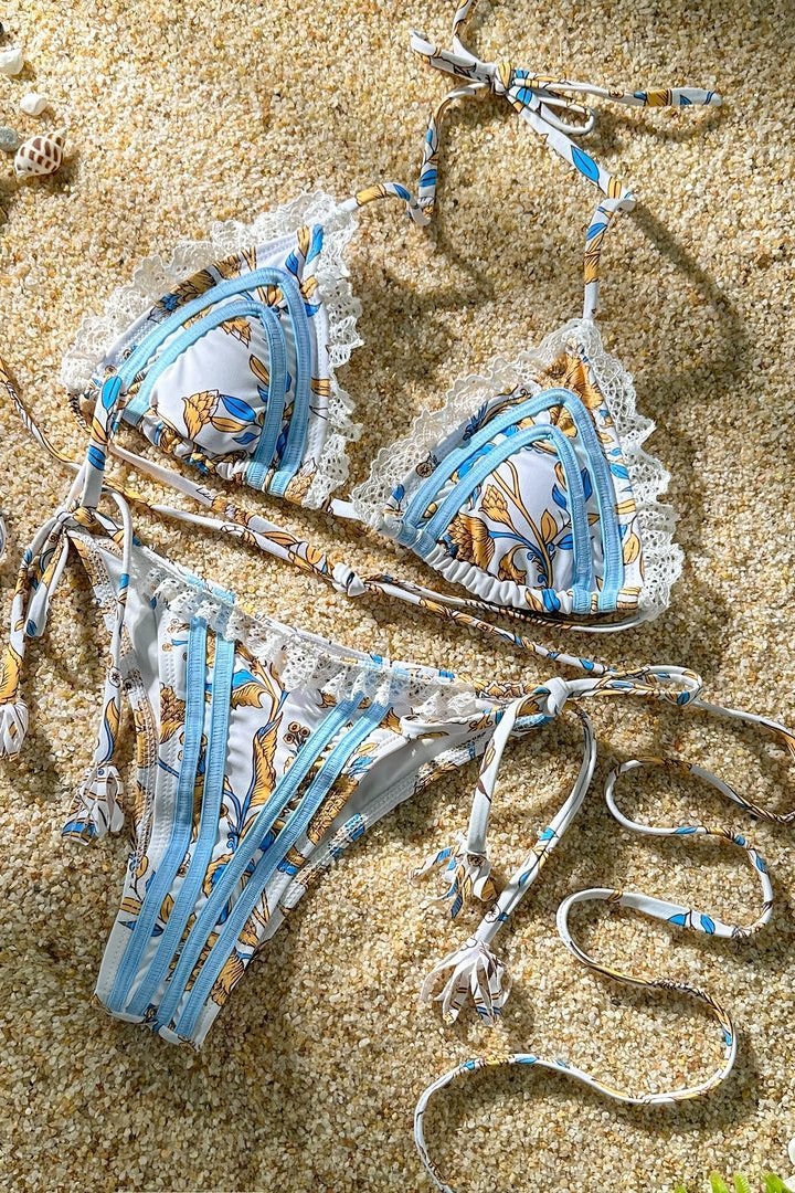 Gladys Bikini mit Band im angesagten Print – KYMA