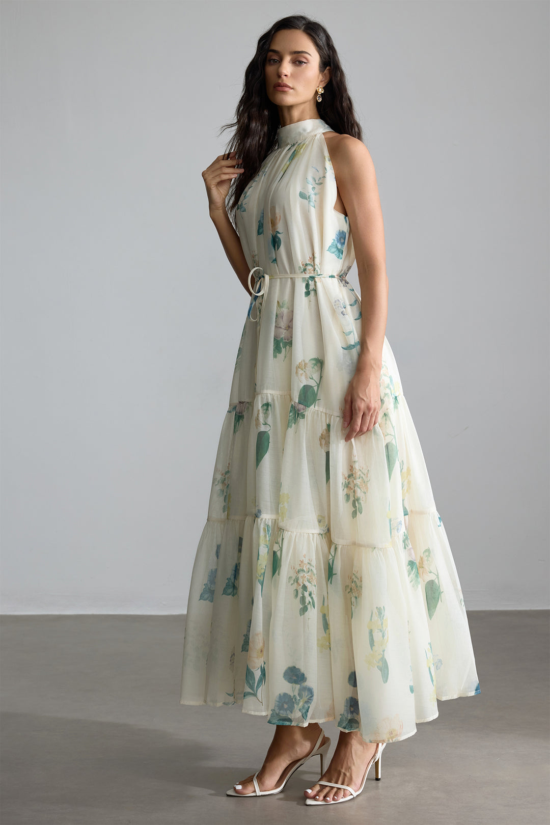 Harley müheloses Maxikleid mit Blumenprint – KYMA