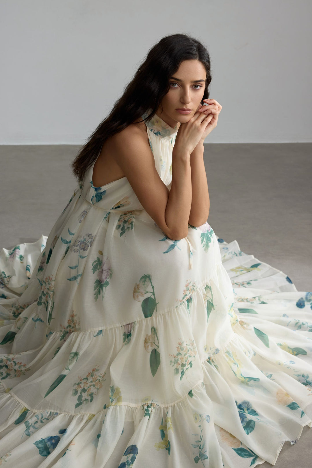 Harley müheloses Maxikleid mit Blumenprint – KYMA