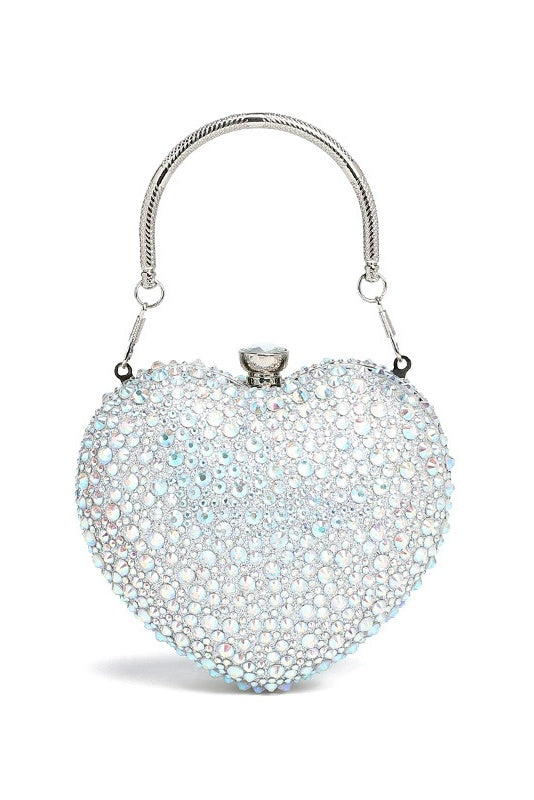 Herzförmige Strass-Clutch für besondere Anlässe – KYMA