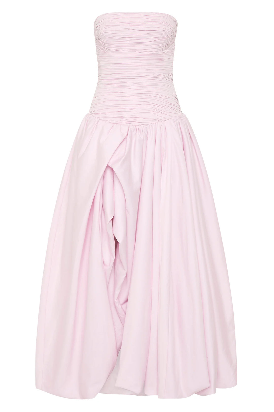 Juliana florales Maxikleid mit Bubble-Saum – KYMA