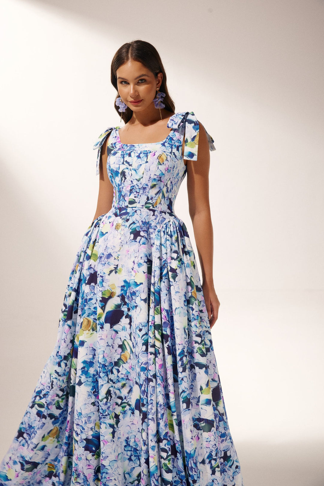Kacey Hydrangea Maxikleid für Damen - KYMA
