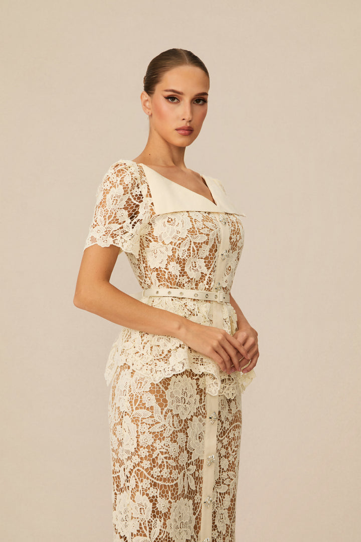Stoff- und Futterdetails Larina Kleid - KYMA