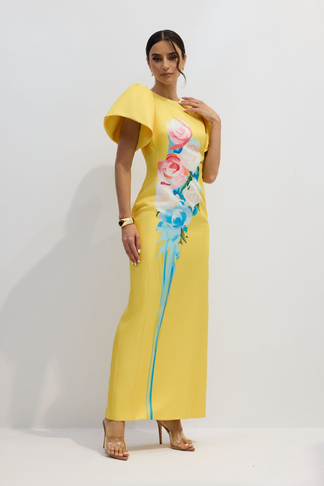 Lorraine Maxikleid in voller Länge, das eine elegante Silhouette zeigt - KYMA
